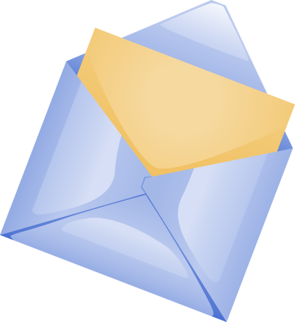 Конверт на прозрачном фоне