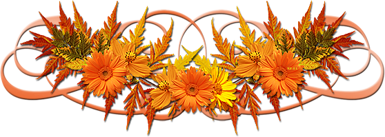 Осенние разделители для текста