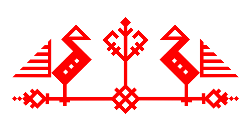 Чувашский орнамент птица