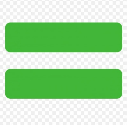 Знак равно без фона