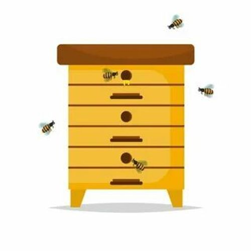 Ульи на белом фоне