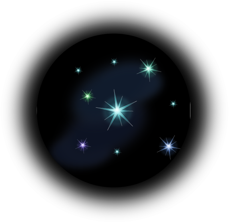 Ночь на прозрачном фоне