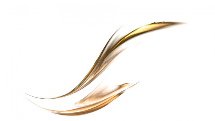 Золотые линии на прозрачном фоне