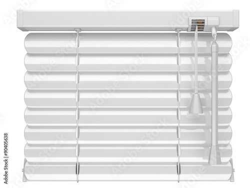 Жалюзи белые на белом фоне