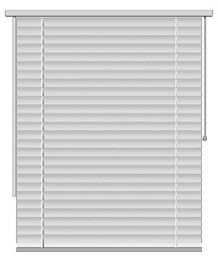 Прозрачные горизонтальные жалюзи