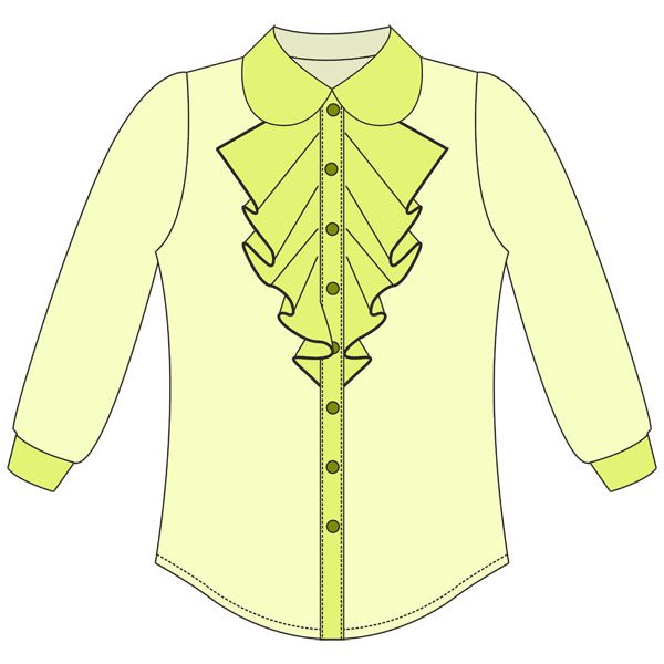 Нарисовать блузку