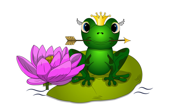 Царевна лягушка на кувшинке