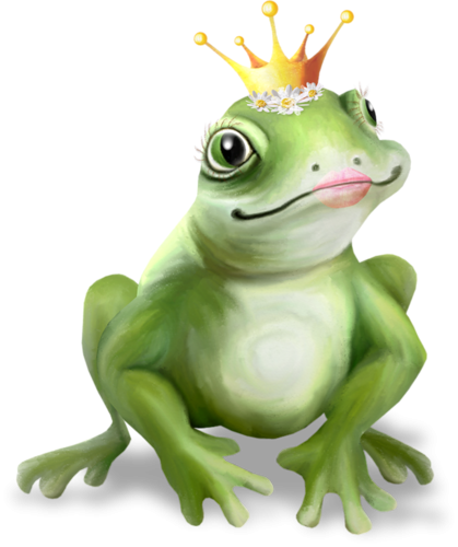 Лягушка мультяшная