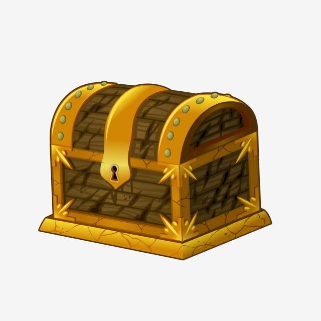 Сундук закрытый на прозрачном фоне