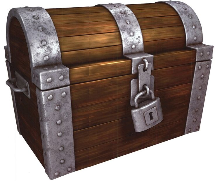 Сундучок на прозрачном фоне