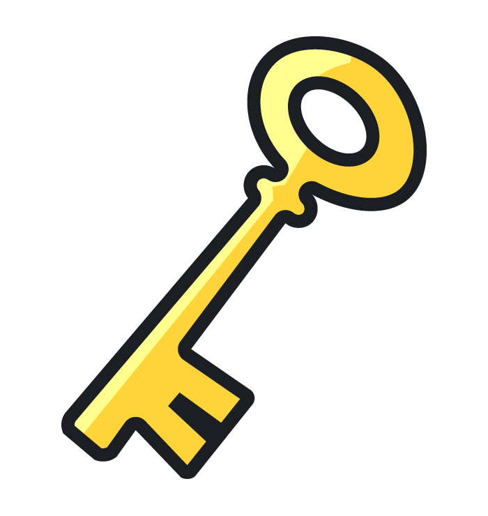 Ключ мультяшный