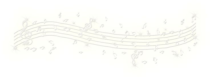 Нотный стан на белом фоне