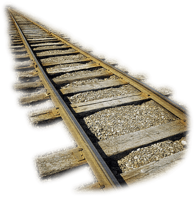 Железнодорожный путь на белом фоне