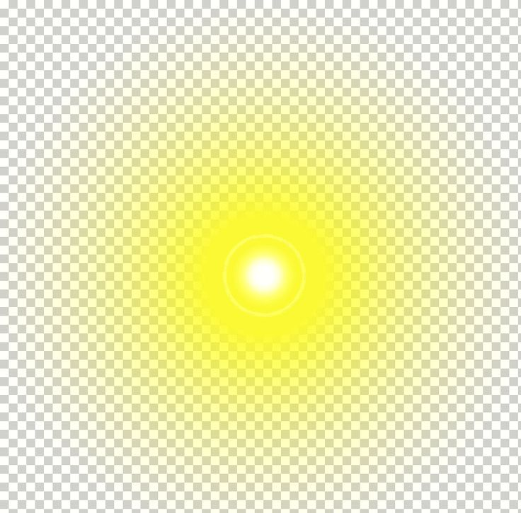 Свечение солнца без фона