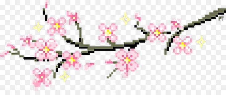 Пиксельные цветочки