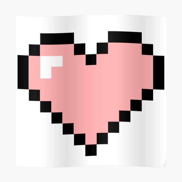 Пиксельное сердечко маленькое