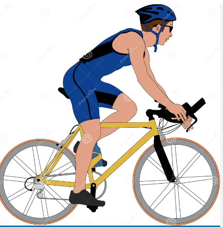 Велосипедист сбоку