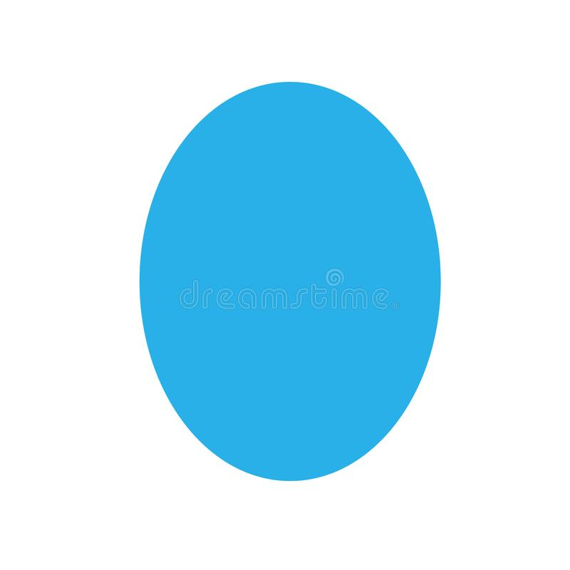 Овал голубого цвета
