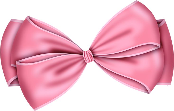 Розовый бант