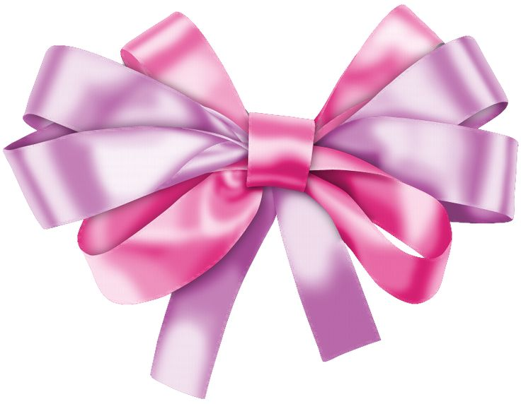 Бантик на прозрачном фоне для фотошопа