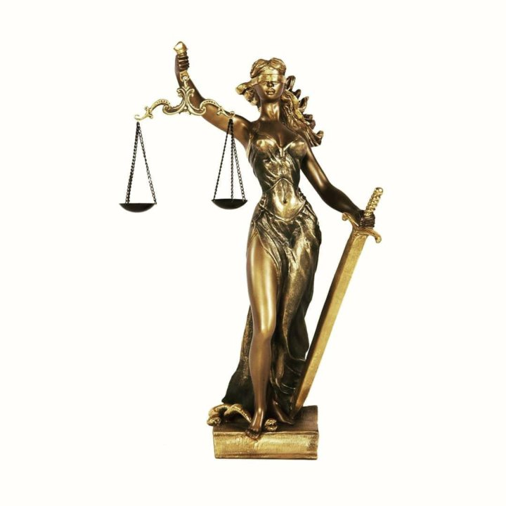 Фемида Золотая статуэтка