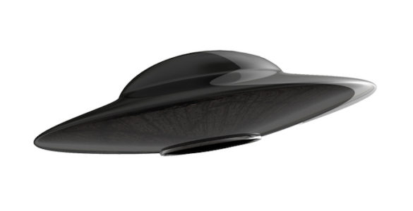 НЛО на прозрачном фоне