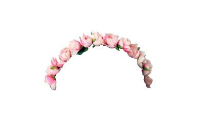 Цветочный венок на голову на прозрачном фоне