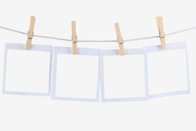 Рамки полароид на прищепках