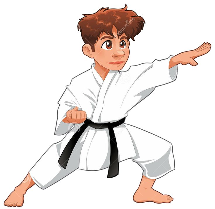 Мальчик в кимоно мультяшный