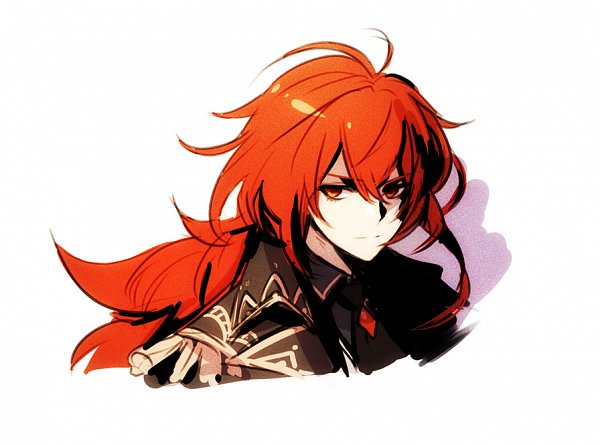 Арт Дилюка Геншин