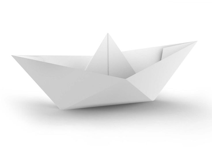 Оригами кораблик