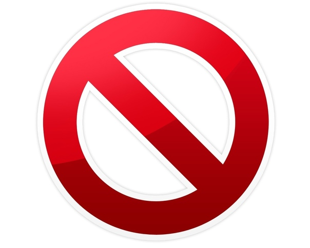 Красный знак запрета
