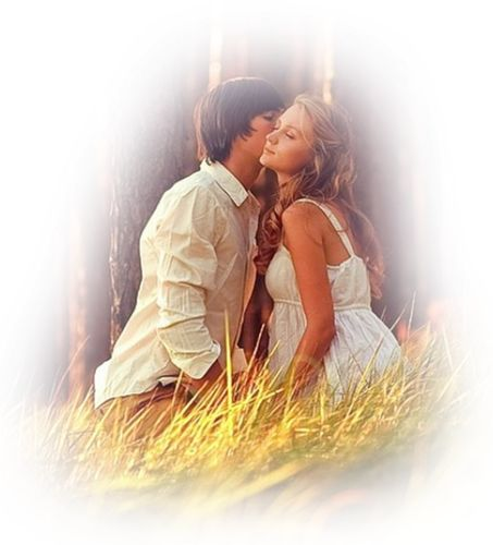 Романтические пары на прозрачном фоне