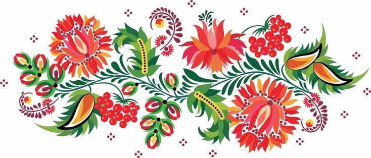 Петриковская роспись Калина