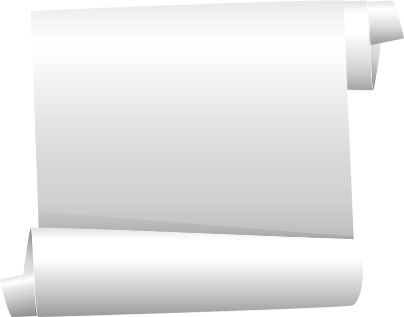 Рулон бумаги развернутый