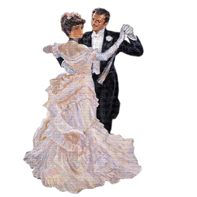 Танцующие пары на балу