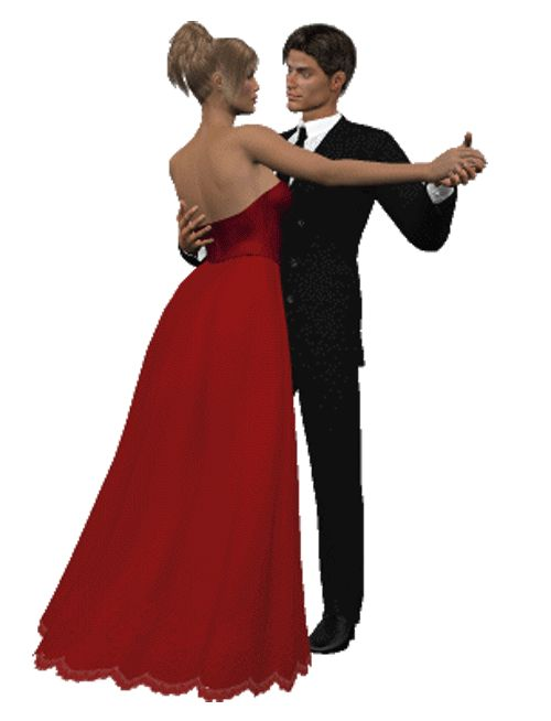 Пара в вечерних нарядах