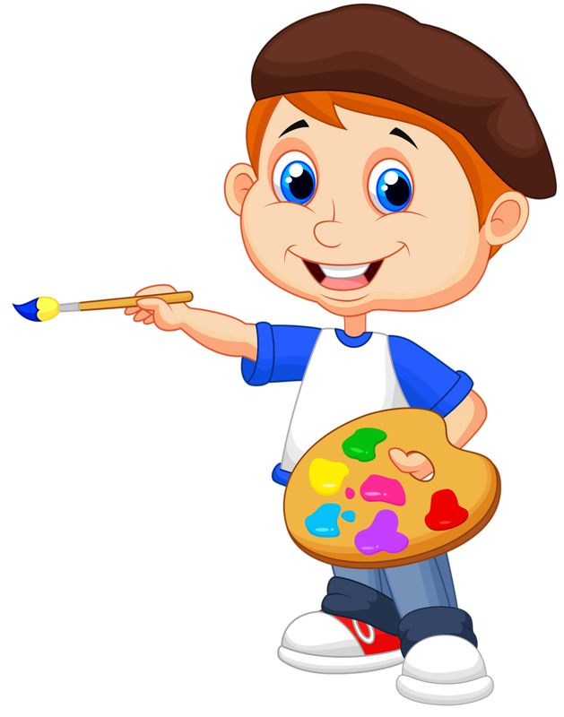 Мальчик с красками