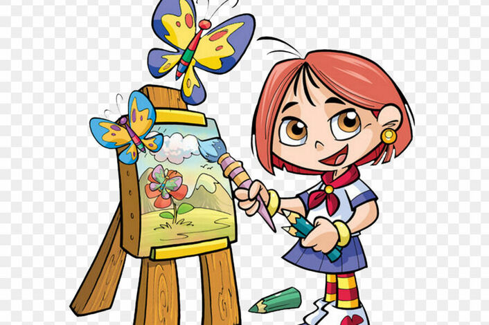 Мультяшные школьники