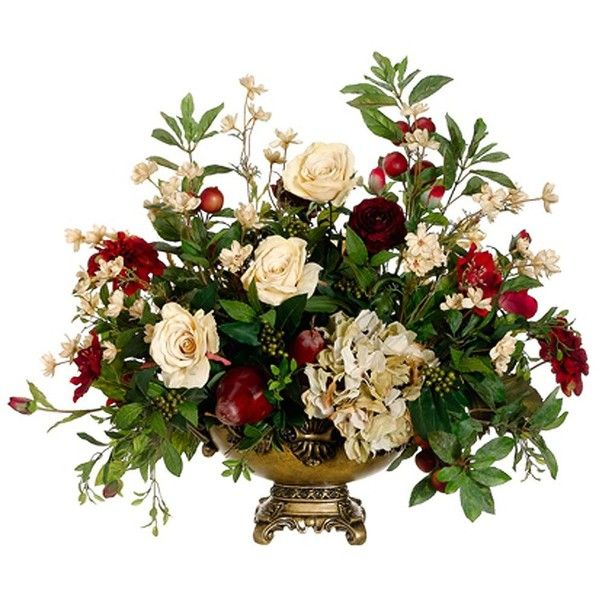 Цветочные композиции на прозрачном фоне