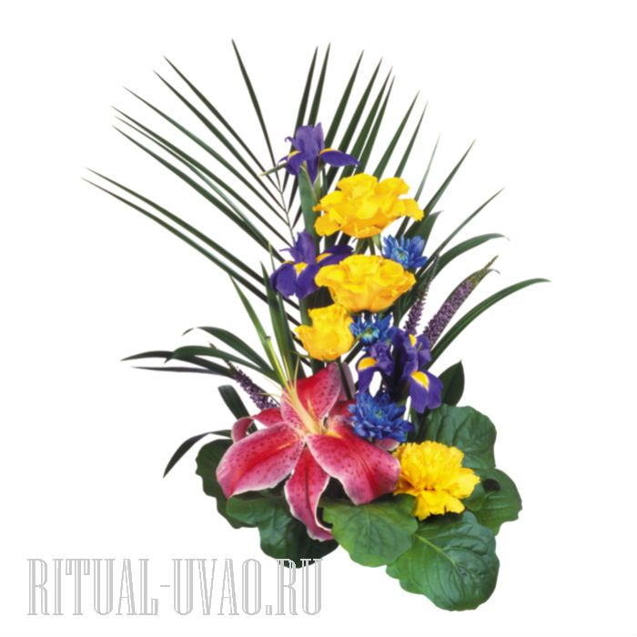 Тропические цветы букет