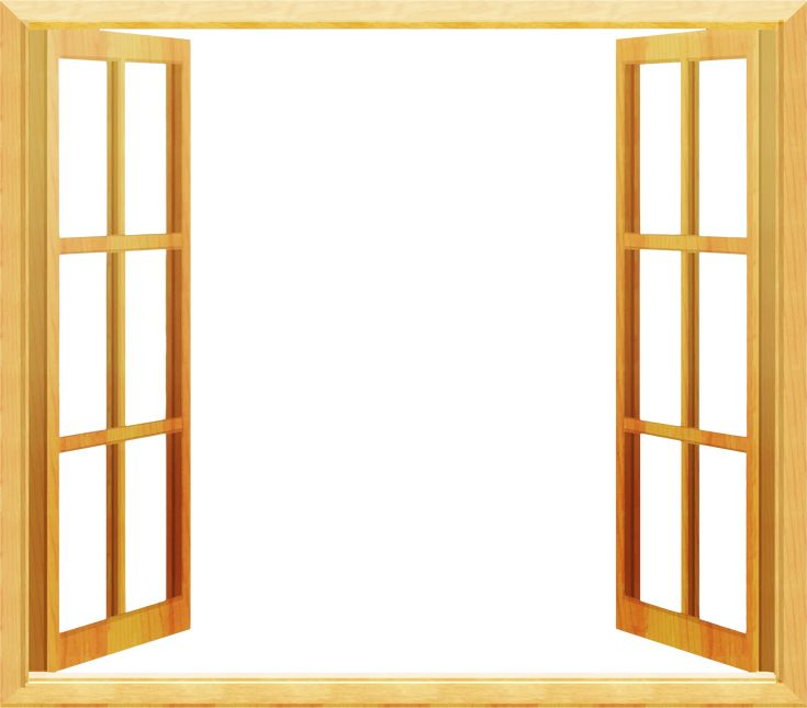 Прозрачная оконная рама