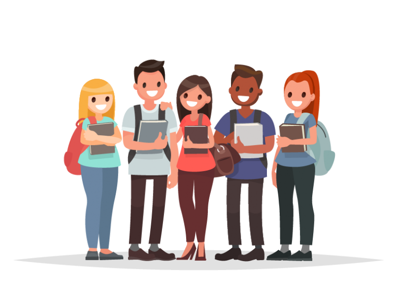 Студент мультяшный