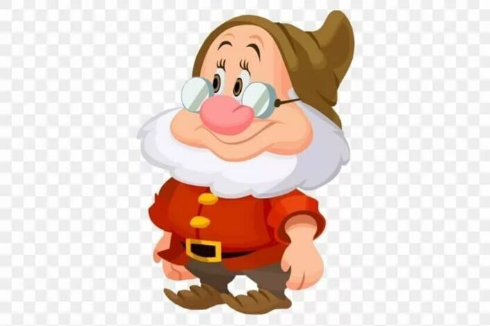 Гномик на прозрачном фоне