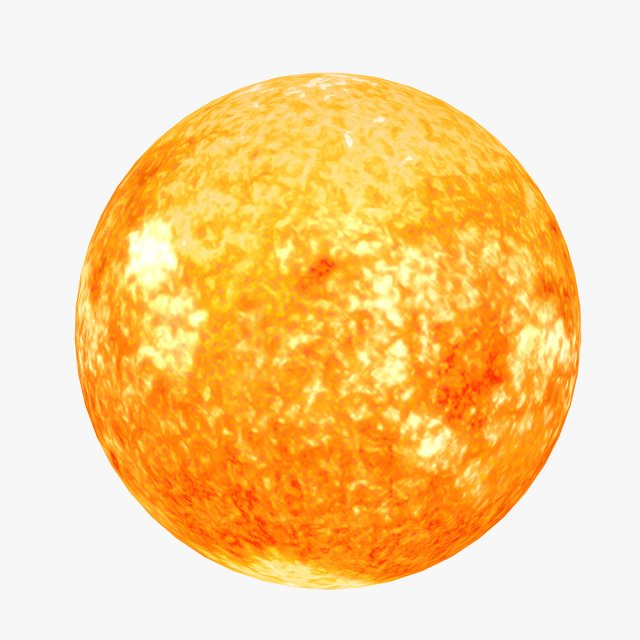 Планета солнце на белом фоне