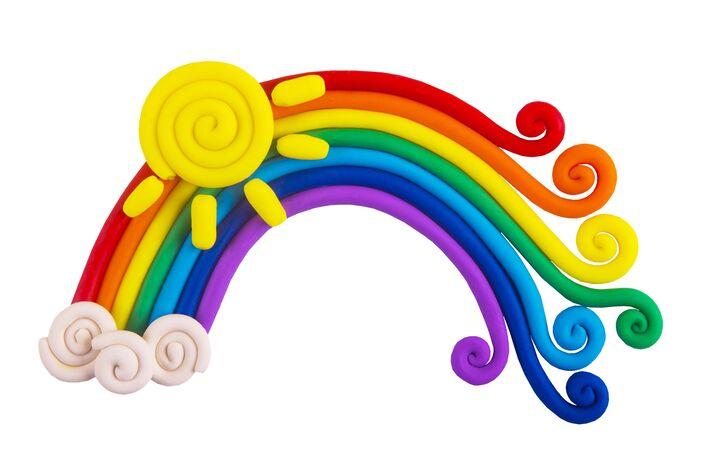 Разноцветный пластилин