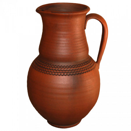 Кувшин на белом фоне