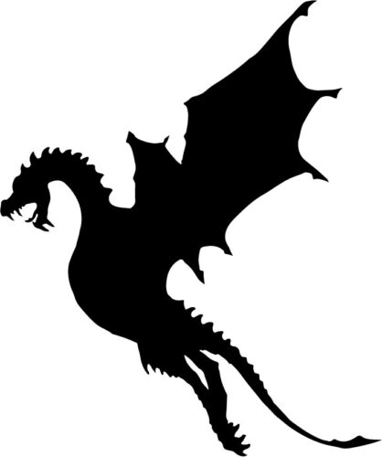 Трафарет дракона