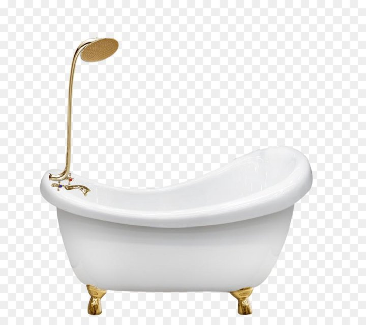 Ванна на белом фоне