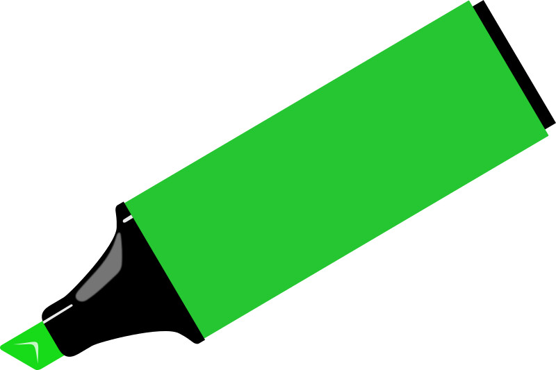 Маркер на белом фоне